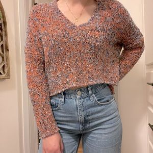 Colorful Cropped Sweater